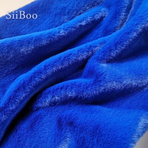 Multi color 1.5cm long faux rabbit fur fabric fluffy fur tissu stoffen for DIY accessories clothing upholstery 160*50cm SP4636