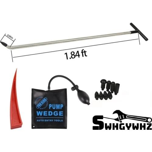 FURUIX PAINTLESS DENT REPAIR ROD DENT REMOVAL TOOLS CAR DENT WINDOW PROTECTION PUMP WEDGE FOR HAIL DAMAGE TOOL SET WITH 8 HEADS