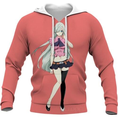 CLOOCL 3D Print Mens Hoodies Japanese Anime Seven Deadly Sins Personality DIY Hoodie Women Hooded Unisex Casual Sweatshirts