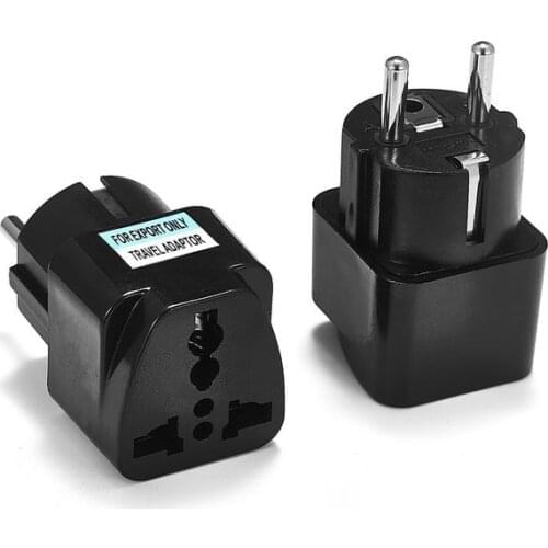 Universal EU Plug Adapter International AU US UK To EU Euro KR Travel Adapter Electrical Plug Converter Power Socket