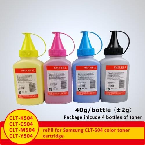 Xianyu 4 bottles Clt 504 CLT-504s CLT-K504S clt504s refill toner powder for Samsung CLT-504 CLT504 CLX-4195FN CLP-415NW FN470