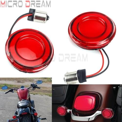 Motorcycle Rear Front Blinker Light 1156 Bullet LED Turn Signals For Harley Dyna Touring Road King Street Glide Fatboy Softail