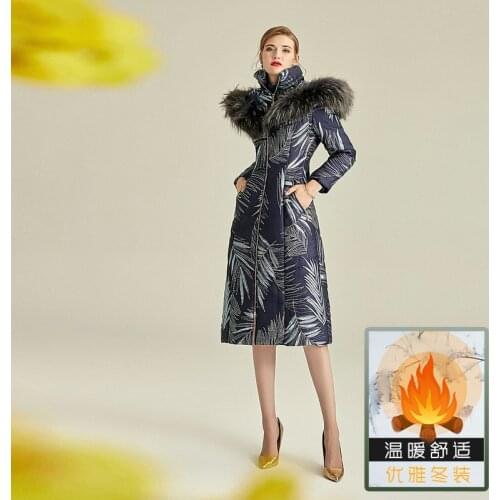 Oversized Womens Coats Winter Parka 2020 New High End Jacquard Embroidery Exquisite Thick Down Jacket Hooded Winter Coats