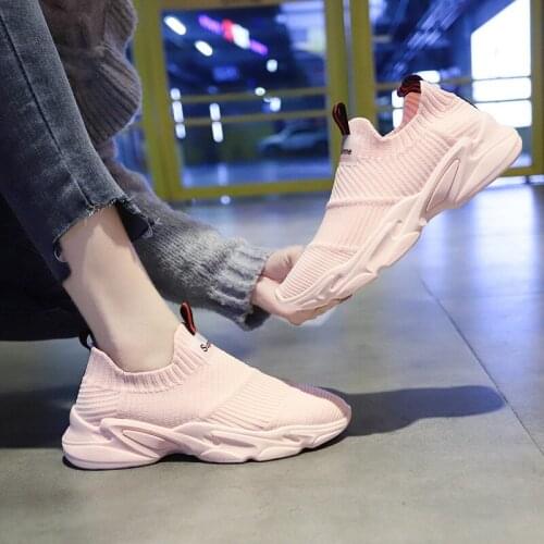 2021 Spring Summer Women Fashion Breathable Sneakers Student Running Flat Casual Shoes