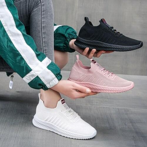 Zapatillas Mujer Summer Breathable Women Sneakers Healthy Walking Shoes Sport Mesh Sport Running Mother Light Flats