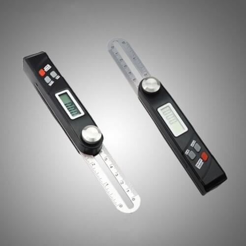 066E 17cm/6.69inch Digital Display Square Woodworking Measuring Ruler 360 Degree Combination Horizontal T-shaped Oblique