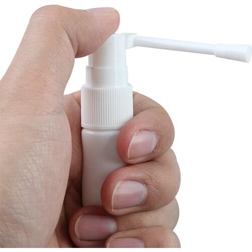 10/15/20/30ml PE White Nasal Spray Bottle Pump Nose Container Empty Spray Bottle 360 Degree Rotation Parfum Vials Atomizer