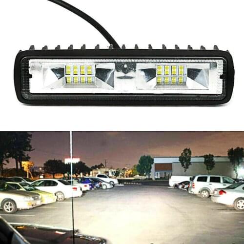 12V-24V 48W LED Bar Offroad Spot Flood Combo For Auto Motorcycle Truck Boat Tractor Trailer Offroad LED Work Light Spotlight