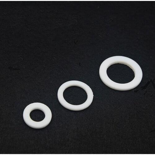 14x6x2mm PTFE Food Grade Flat Washer Gaskets Spacer Insulation Sealing Ring Strip