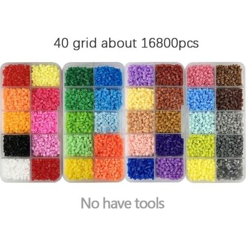 2.6 mm 10-80colors Mini Hama Beads PUPUKOU Perler Iron Education Fuse Beads Jigsaw Puzzle 3D For Children Spell Replenish Toy