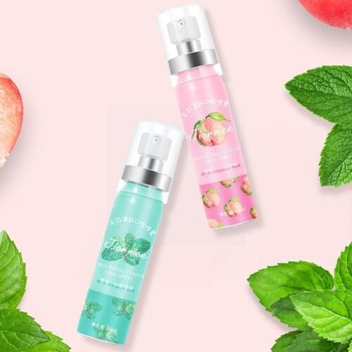 20ml Peach Ice Mint Mouth Refreshing Spray Oral Spray Freshener Breath Bad Women Agent Breath Spray Anti Breath Odor Smoke I3R3