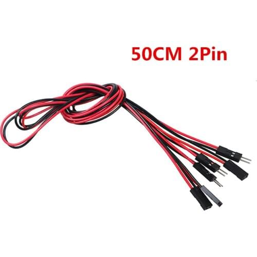 20pcs/lot 50cm 2pin Breadboard Jumper Wires Cables Male-Male M-F F-F DuPont Cable Line 3D Printer DIY Electronic Component