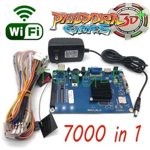 3D Pandora 7000 In 1 Game Board TV VGA HDMI Version Support WIFI Connection Download Usb Connect Joypad PC PS3 Arcade Machine