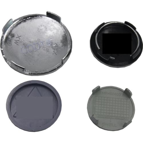 4 Pieces 3D Logo Wheel Center Caps for Pajero Emblem Rim Hub Covers for Montero Badge for Lancer Outlander Golden Black Chrome