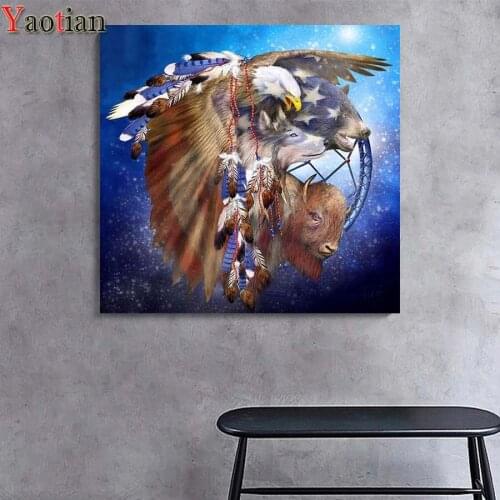 5D DIY Diamond embroidery Eagle And Its Prey Mosaic Pictures Of Rhinestones Cross Stitch Diamond Painting Full Square Round