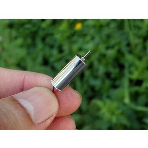 Free shipping 2 pcs 7mm*16.5mm DC3.7V-4.2V 47000RPM miniature strong magnetic hollow cup motor for flight model/toy/DIY, etc