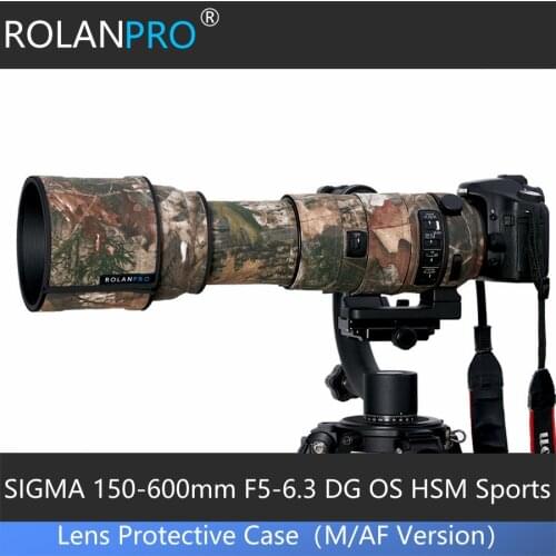ROLANPRO Camera Lens Camouflage Rain Cover For SIGMA 150-600mm F5-6.3 DG OS HSM Sports lens Rain Cover protective case