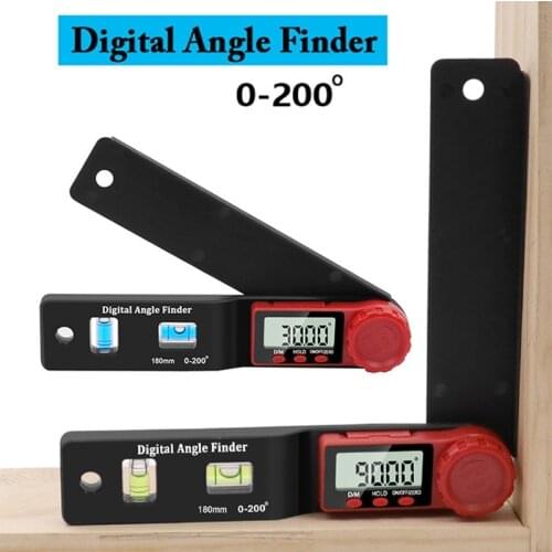 Digital Protractor Angle Finder 2 In 1 Spirit Level Angle Ruler Protractor Digital Caliper Slope Inclinometer Electronic Level
