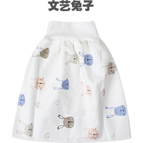 Baby diaper skirt artifact baby child diaper diaper training leak-proof waterproof washable cotton urine-proof bed cloth diapers