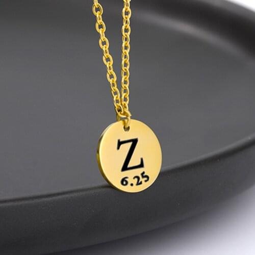 DIY Tiny Gold Initial Necklace Gold Silver Letter Necklace Initials Name Necklaces Pendant Fashion Jewelry For Women Girls Gift