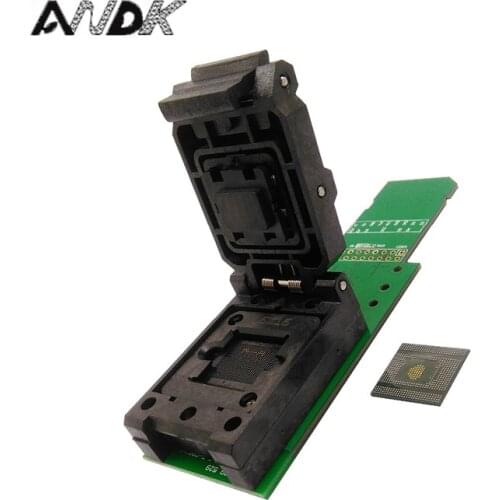 EMCP529 / BGA529 reader test socket with SD interface, BGA529 size 15*15mm for SAMSUNG Note4 Flash data recovery