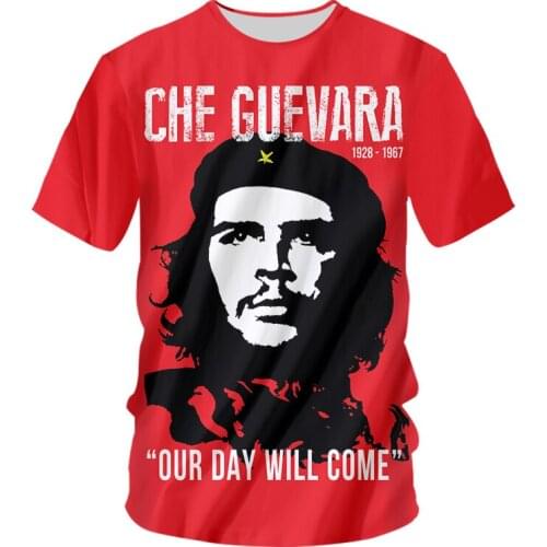 IFPD EU Size Che Guevara T Shirt Men 3D print Short Sleeved T-Shirt summer O neck Fitness oversized T-shirts wholesale clothing
