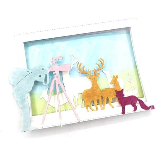 Julyarts Boy Telescope Halloween Dies Craft For DIY Scrapbooking Card Decorative Embossing Die Mold 2021 New Handcraft