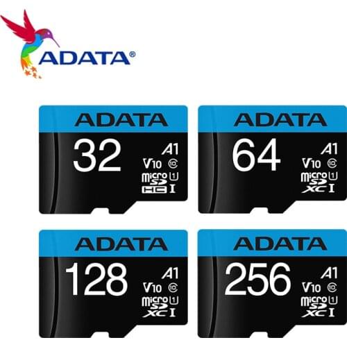 100% Original Adata Memory Card 256GB 128GB 64GB Class 10 High Speed 32GB 16GB A1 UHS-I Micro SD Card V10 U1 TF Card