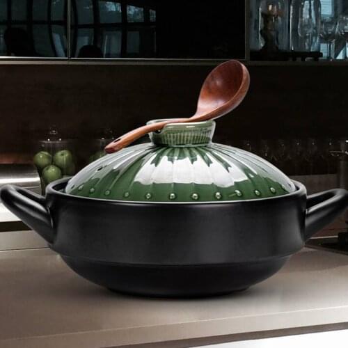 Japanese Style Casserole Dish Soup Pot Bibimbap Cooking Pots And Pans Set Ceramic Cookware Casserole Cuisine Home Products DH50S