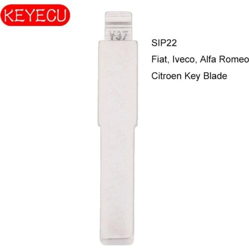 KEYECU 10PCS KEYDIY Universal Remotes Flip Blade SIP22 for Fiat, Iveco, Alfa Romeo,Citroen