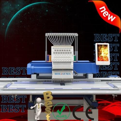 China 10 years service ! Best quality guarantee holiauma 2 heads 15 colors dahao A15 type computerized embroidery machine price