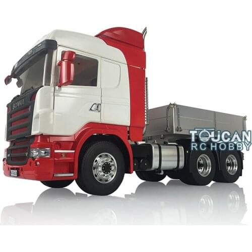 Pianted DIY Hercules 802B Sca Cabin LESU RC 1/14 6*6 Metal Chassis Tractor W/ Hopper Truck THZH0602-SMT3
