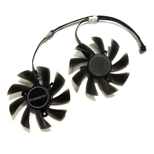 2pcs/lot 4pin 85mm cooler Graphics card fan for REDEON RX 570 GIGABYTE rx570 gaming 4 GB video card GPU cooling