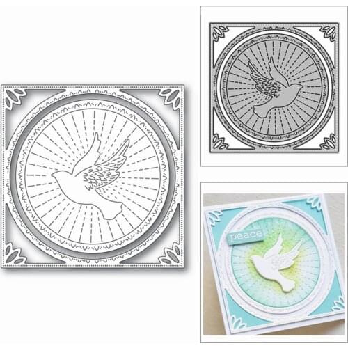 New Spot Square Circle Pigeon 2020 Metal Cutting Dies for DIY Scrapbooking and Card Making Decorative Embossing Craft No Stamps