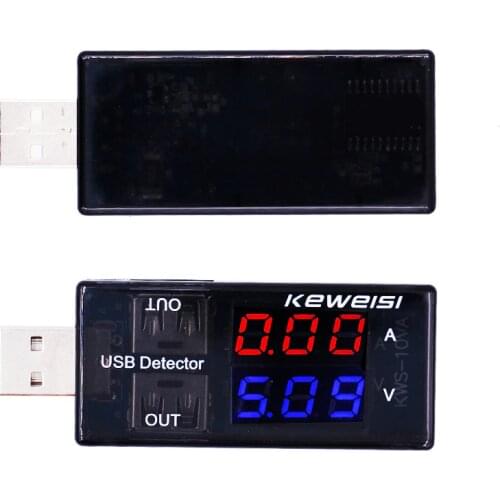 USB Current Voltage Tester USB Voltmeter Ammeter Detector Double Row show 25% off
