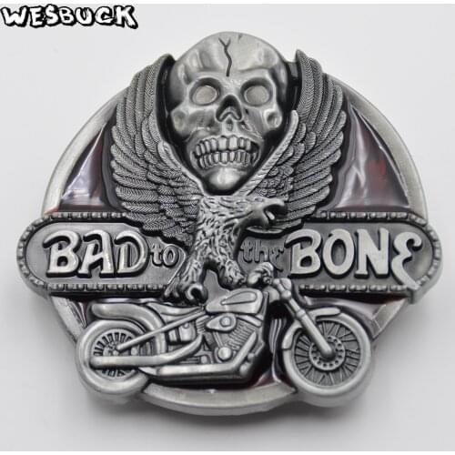 WesBuck Brand Skull Metal Belt Buckles for Man Unisex Western Buckles Cowgirls Belt Head