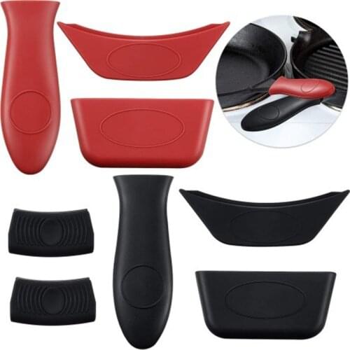 Anti-Scald Clamps Portable Heat Resistance Anti-slip Pot Handle Covers Plate Clips Bowl Holder Plate Gloves for Home Restaurant