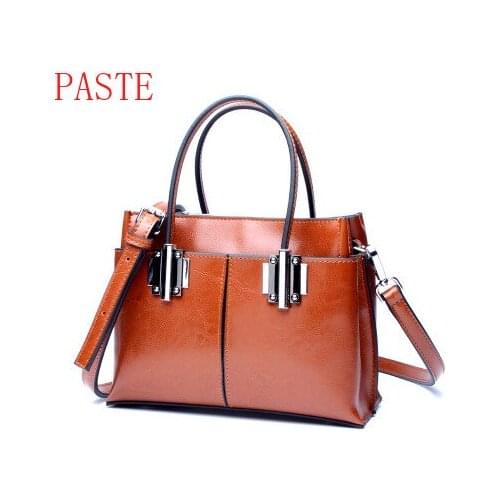 2017 new arrvial Genuine Leather Bag Female Large Shoulder women handbag
