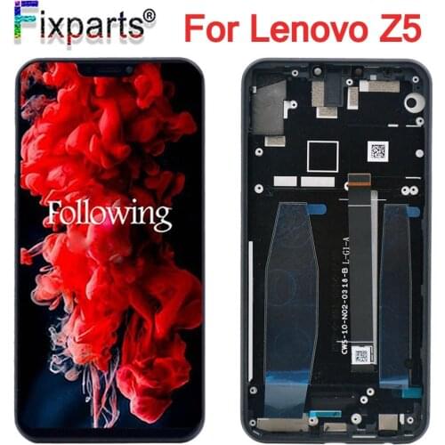 100% Tested For Lenovo Z5 LCD Display Touch Screen Digitizer Assembly Replacement Parts For Lenovo Z5 LCD Screen Free Shipping