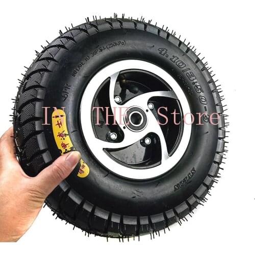 12 Inch Bearing Wheel for Gas Scooter Bike Mini Motorcycle ATV Quad Go Kart 4.10/3.50-5 tire Inner Out Tyre and rim