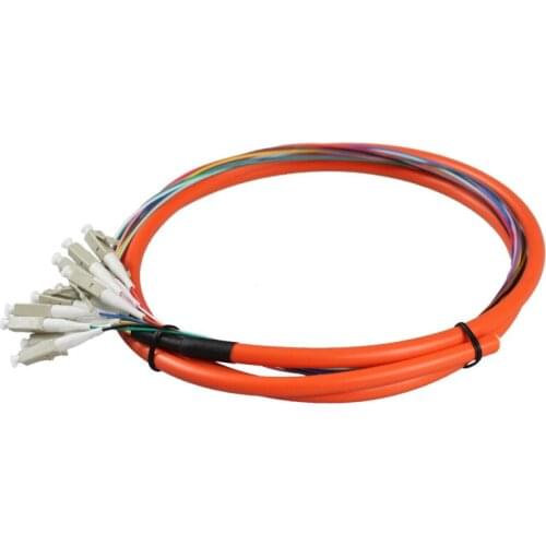 12 Cords 1.5 Meter LC UPC OM2 Multi Mode 62.5/125 Bundles Optical Fiber Optic Pigtail Good reliability and stability