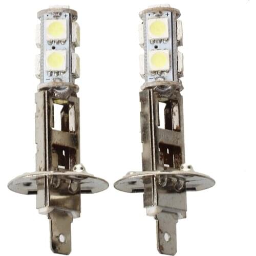 2 PCS H1 9 SMD LED Spot Fog Lamp Car Bulb Light 12V 1.2W