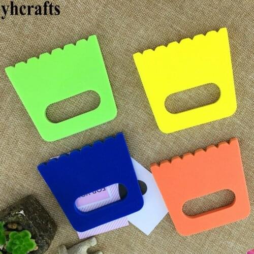4PCS/LOT/.Foam wave scrubber brush Art stamp Early learning educational toys Kindergarten arts Teach your own DIY toys OEM