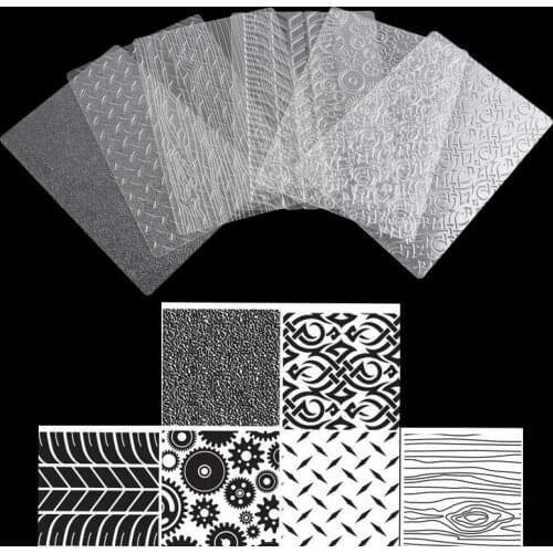 6PCS Different Gear Tires PatternTexture Mat Fondant Cake Molds For Cake Cupcake Cookies Decorating Tools