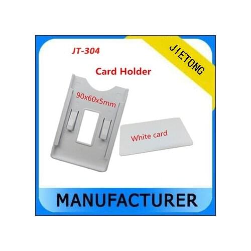 ABS Material UHF RFID White Card Holder for Car parking Management