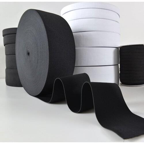 Black and White Elastic Band Clothes Flat Wide Waist of Trousers Elastic Band Thick Elastic Band DIY Clothing Pants Accessories