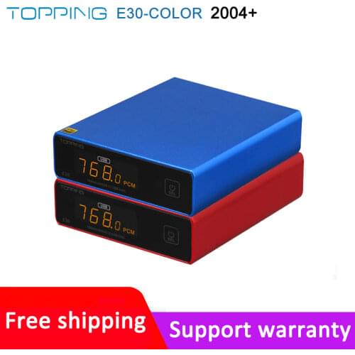 TOPPING E30 COLOR AK4493 Decoder XU208 32BIT/768K DSD512 Touch Operation with Remote Control Hi-Res DAC