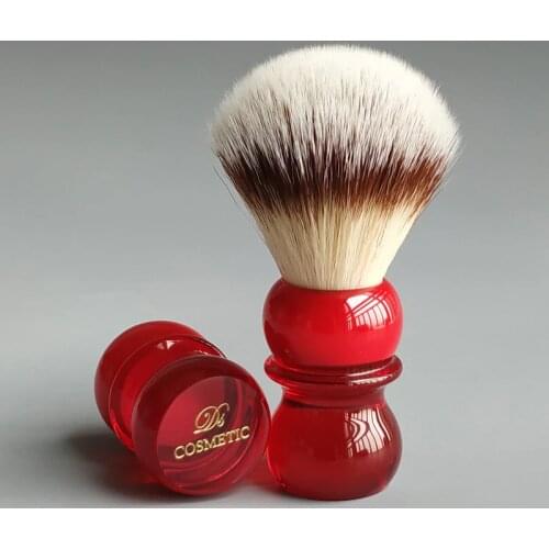Dscosmetic queen red hand T4 soft synthetic hair shaving brush