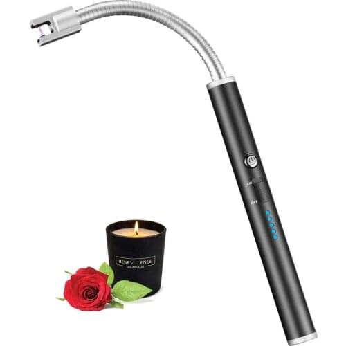 Electronic Usb Rechargeable Arc Lighter Plasma Electronic Pulse Lighter Candle And Chimney Grill Kitchen Lighter Smoke Pipe