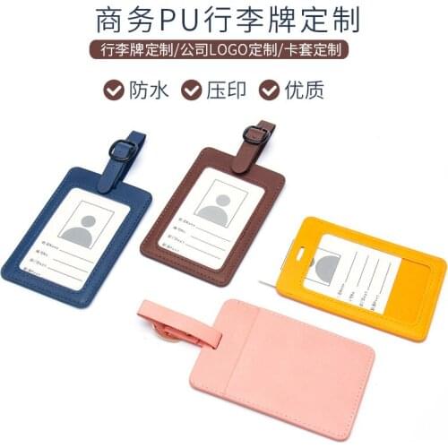 Etaofun New arrival Fashion PU luggage tag female travel accessories suitcase ID address holder luggage storage tag label bag